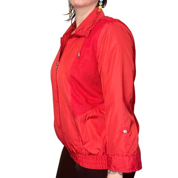 Vintage Red Jacket - Studio Works Sportswear - New With Tags Womens Petite Large - Picture 5 of 8